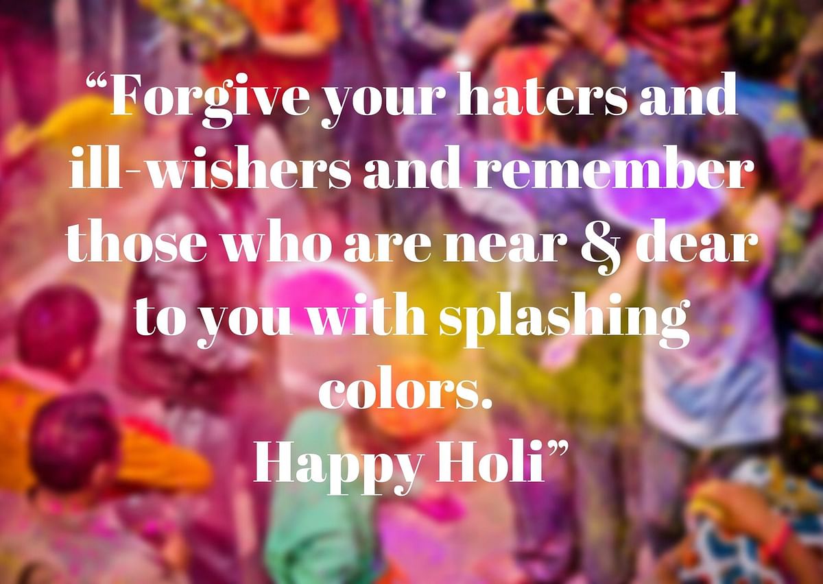 Here are some Holi wishes in Hindi and English.