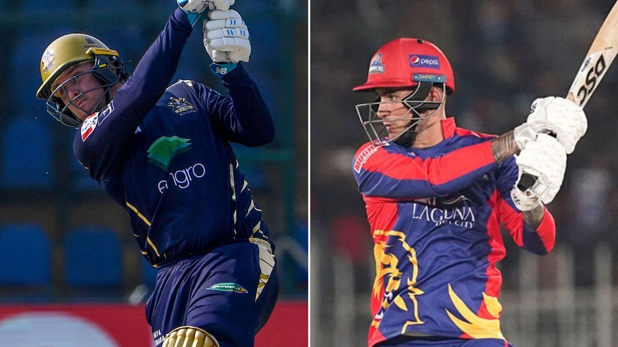 Jason Roy (left) and Ale Hales were among the seven England players who will longer take part in the Pakistan Super League 2020.