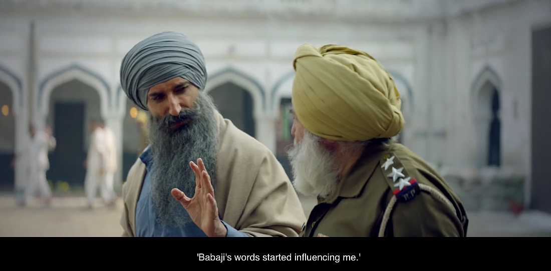 An elderly Sikh policeman is shown as being “influenced” by a top militant.
