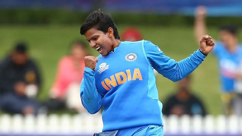 File picture of Deepti Sharma celebrating a wicket.