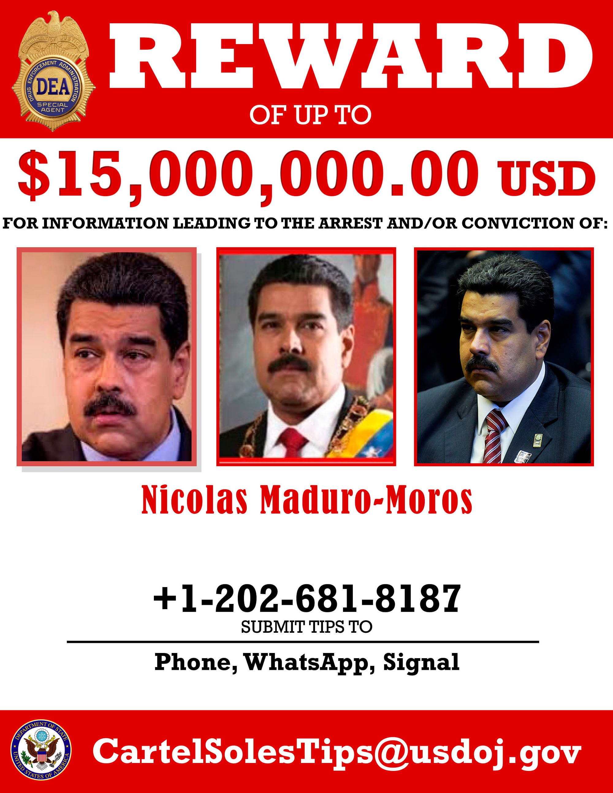 US Indicts Venezuela’s Nicolás Maduro On Narcoterrorism Charges