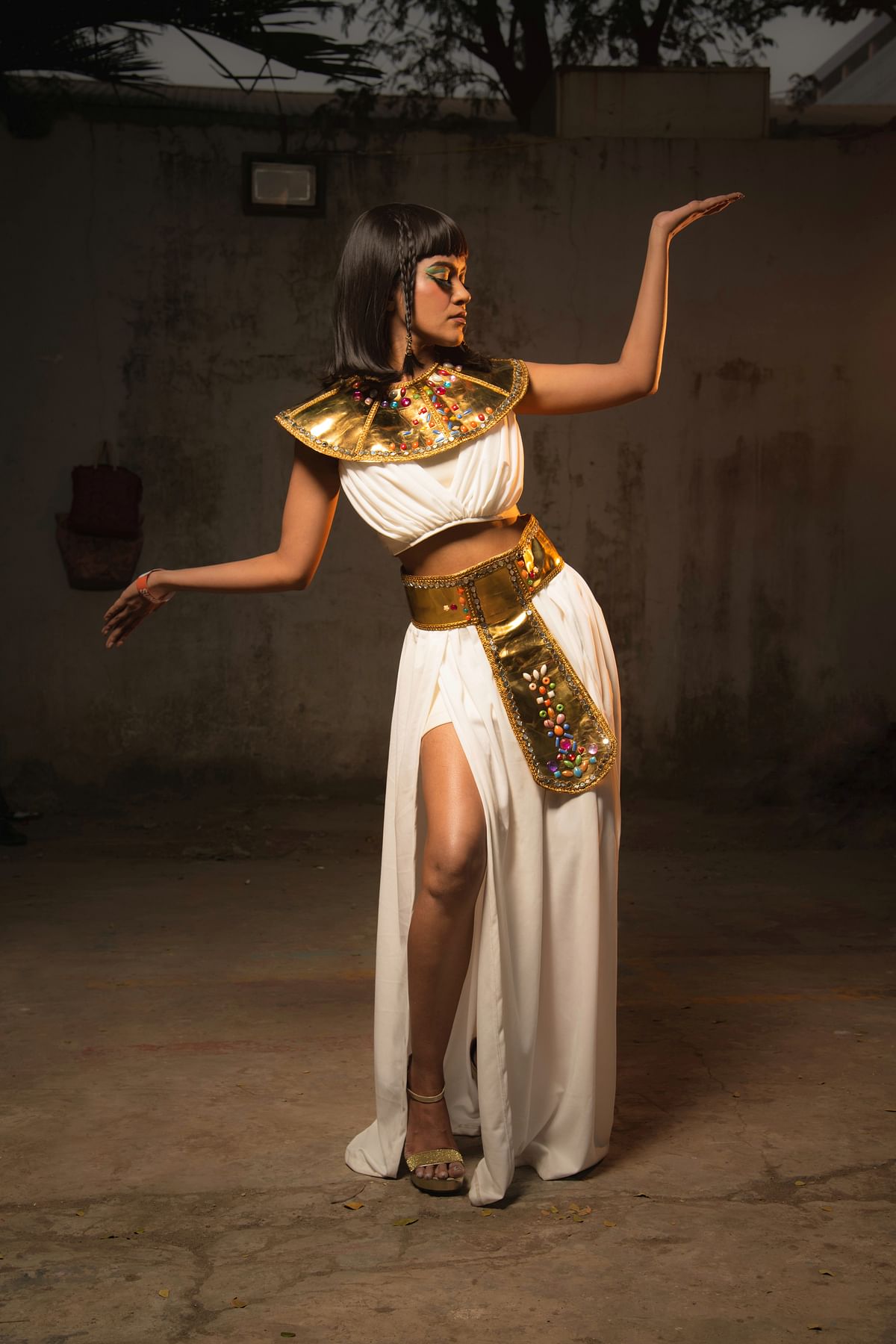 Medha as Cleopatra.