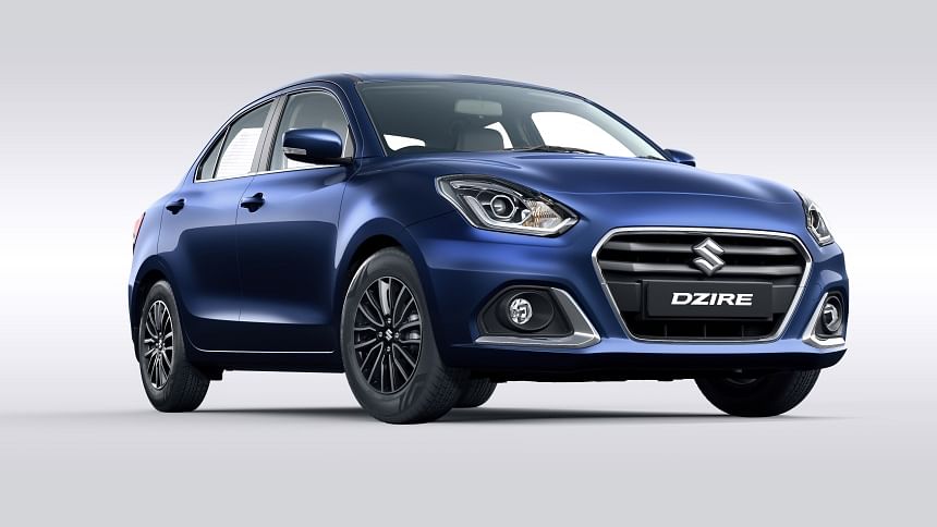 The face-lifted Maruti Suzuki Dzire gets a revised grille and bumper.