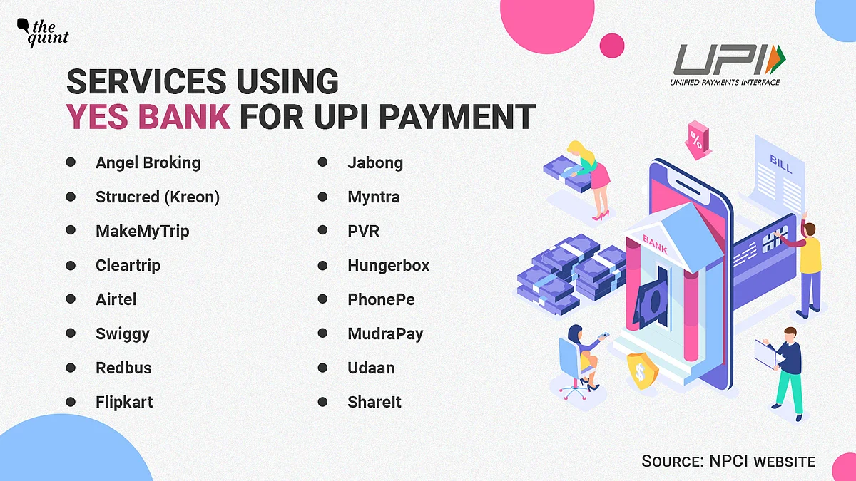 These services were using Yes Bank for its UPI payment back-end.