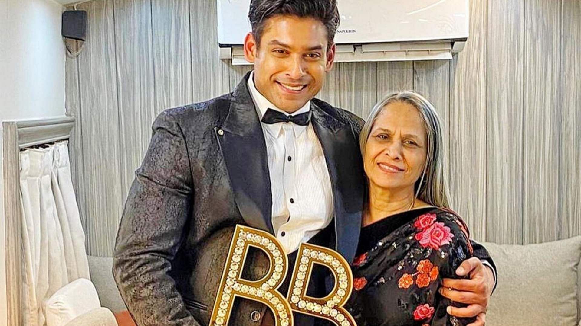 <i>Bigg Boss 13 </i>winner Sidharth Shukla with his mother Ritu.