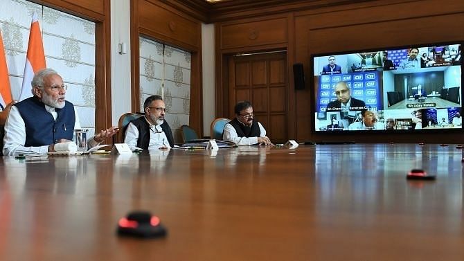 Prime Minister Narendra Modi interacted with industry representatives via video conference.
