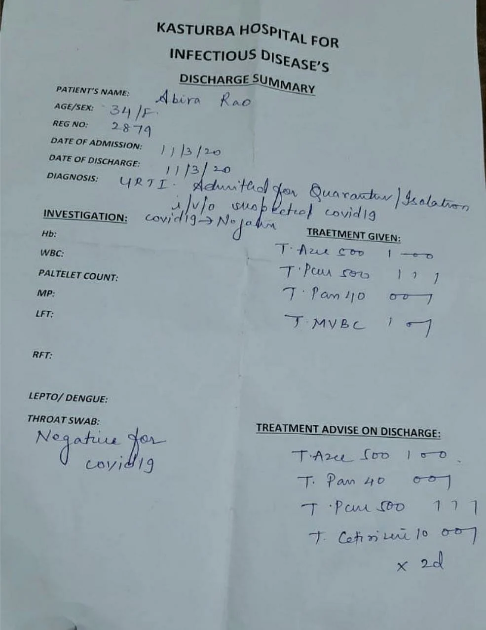 I was Quarantined at Mumbai’s Kasturba Hospital. Here’s My Story