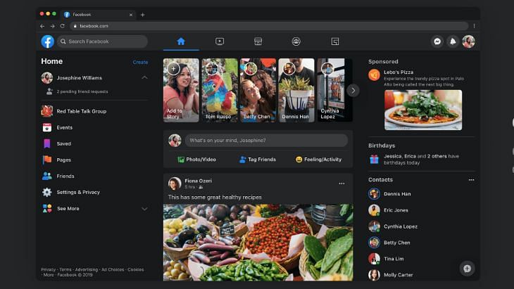 Facebook for desktop is getting a Dark Mode soon.