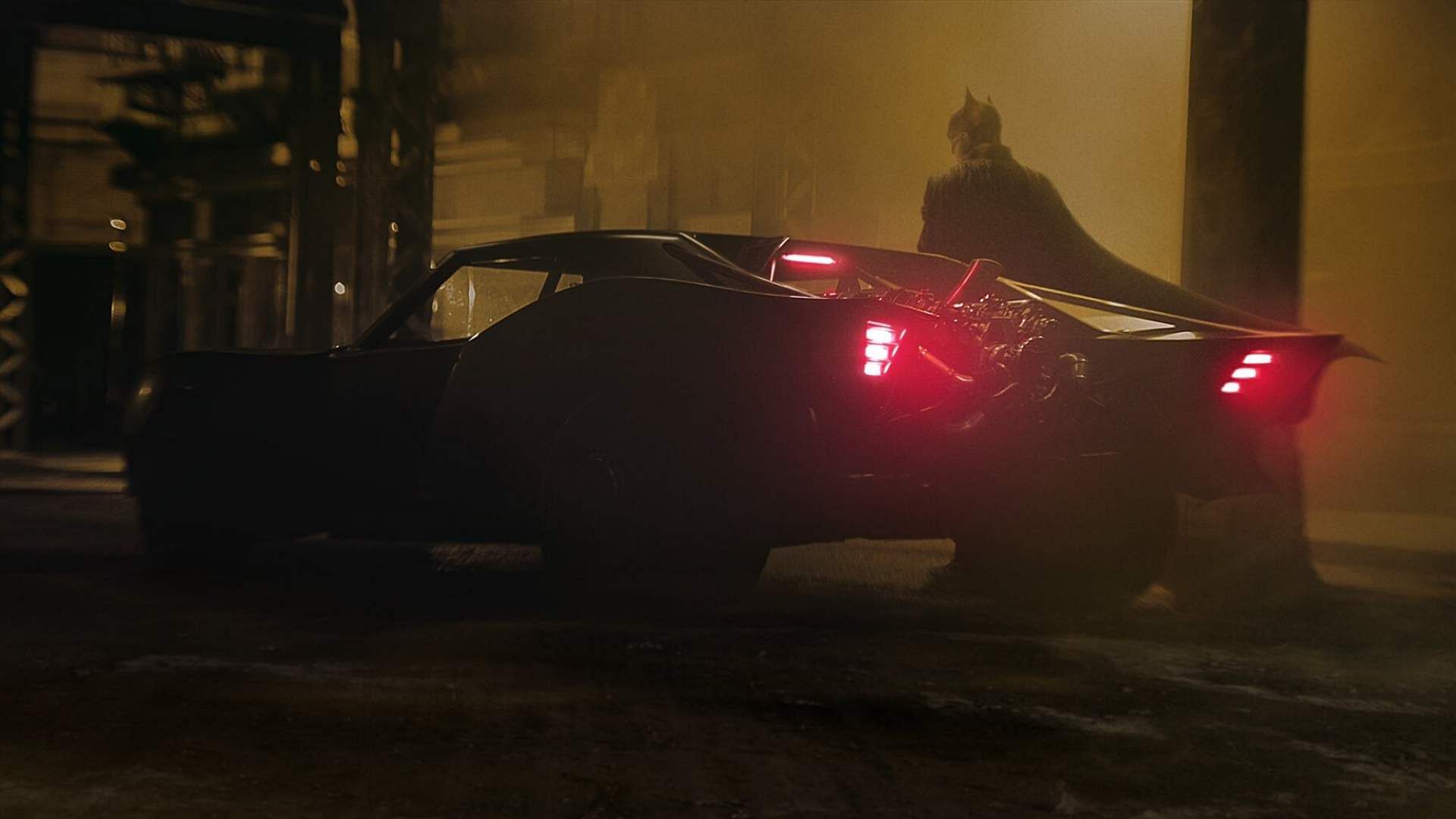 The first look of the Batmobile from the sets of <i>The Batman</i>.