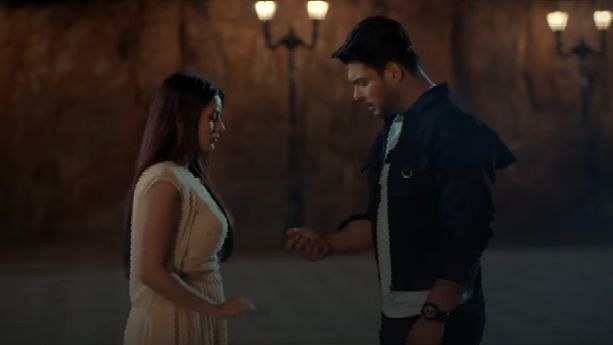 Shehnaaz Gill and Sidharth Shukla in a still from ‘Bhula Dunga’.