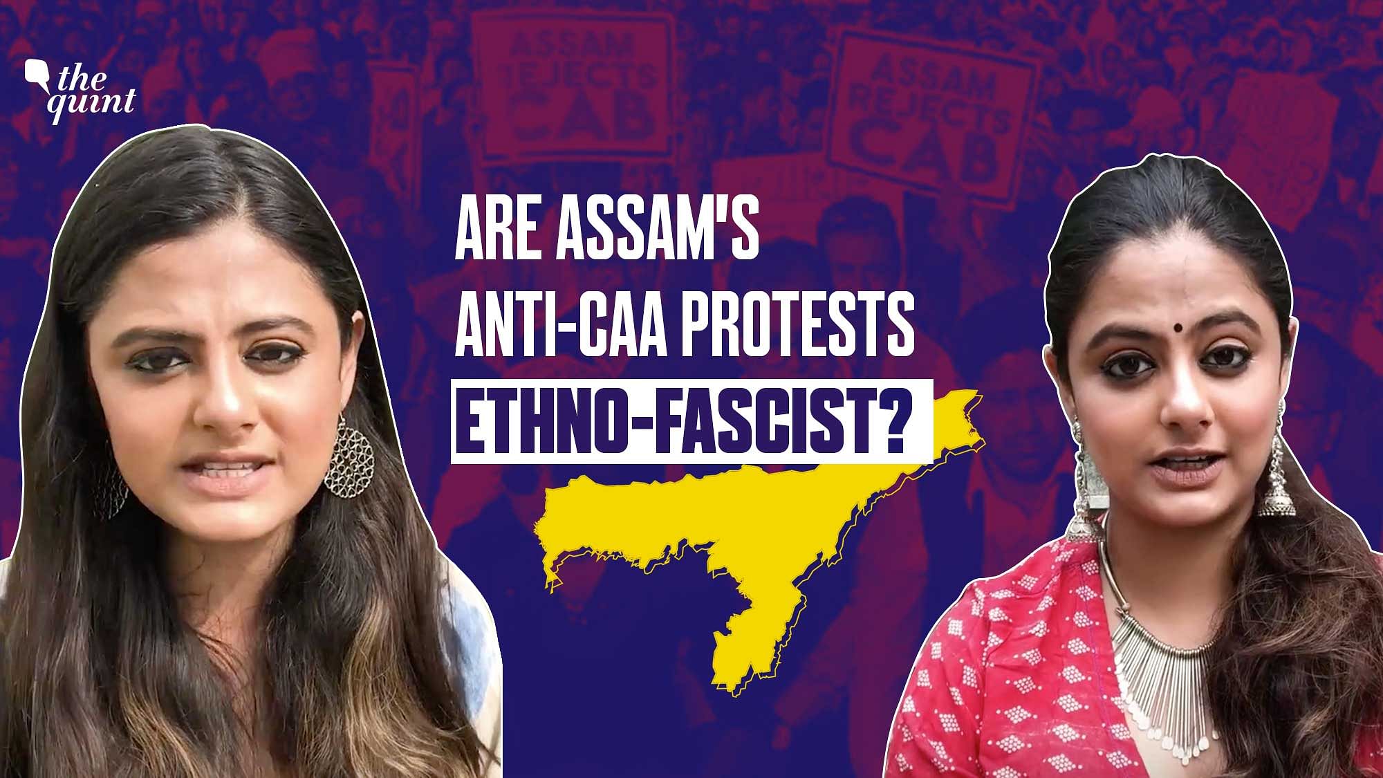 Assam was among the states that were at the forefront of protests against the Citizenship Amendment Bill (CAB) in 2019. Now that the Bill has become an Act, protests still continue 
unabated across the state. However, over time, many have accused anti-CAA protests in Assam of trying maintain an ethnic Assamese majority over the state's Bengali-speaking population. The Assamese, on the other hand, have defended the protests calling it protection of identity. So, which one is it? The Quint debates.