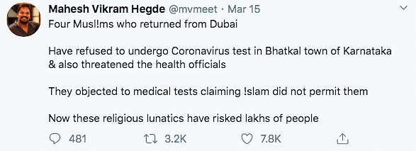 OpIndia Runs Fake News On Muslims Refusing to Be Tested in K’taka