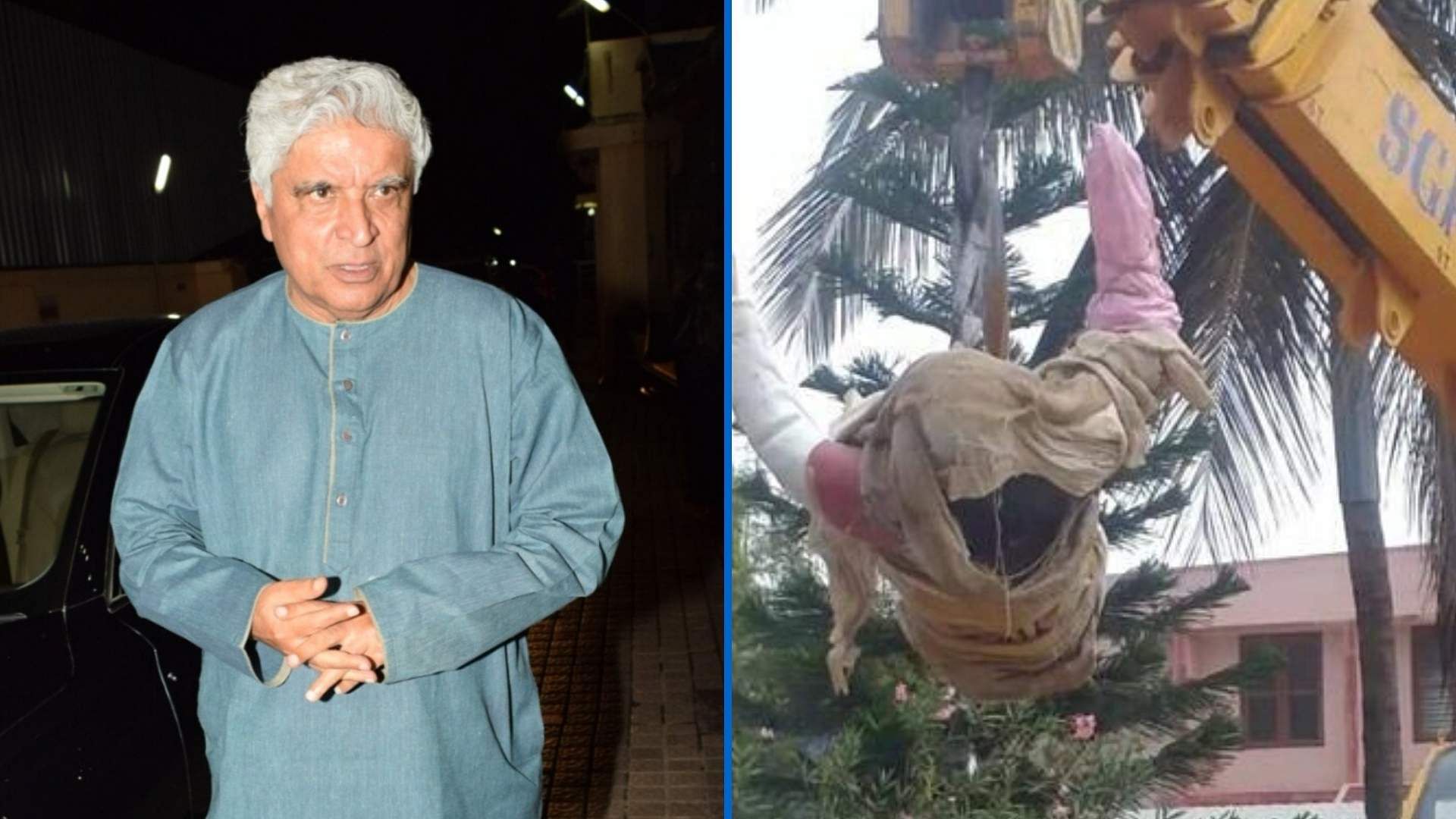Javed Akhtar has condemned the removal of a Christ statue in Bengaluru.