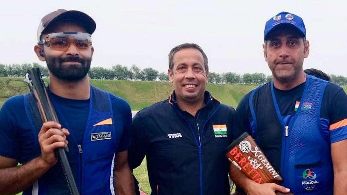 <div class="paragraphs"><p>File: Mairaj Ahmed Khan (right and Angad Singh Bajwa (left) pulled out of ISSF Shotgun World Cup in Cyprus from 4 March</p></div>