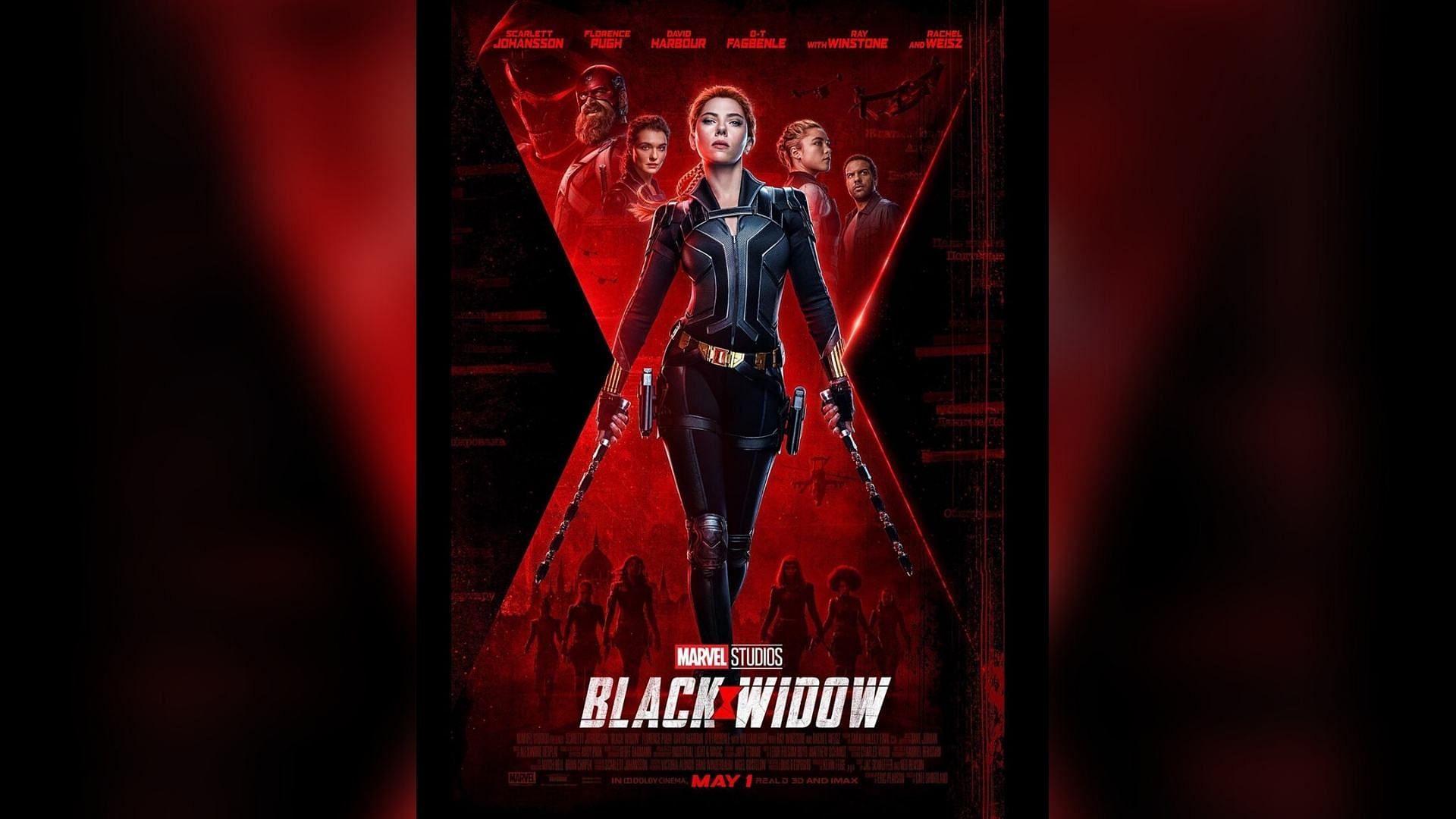 A poster of ‘Black Widow’.&nbsp;