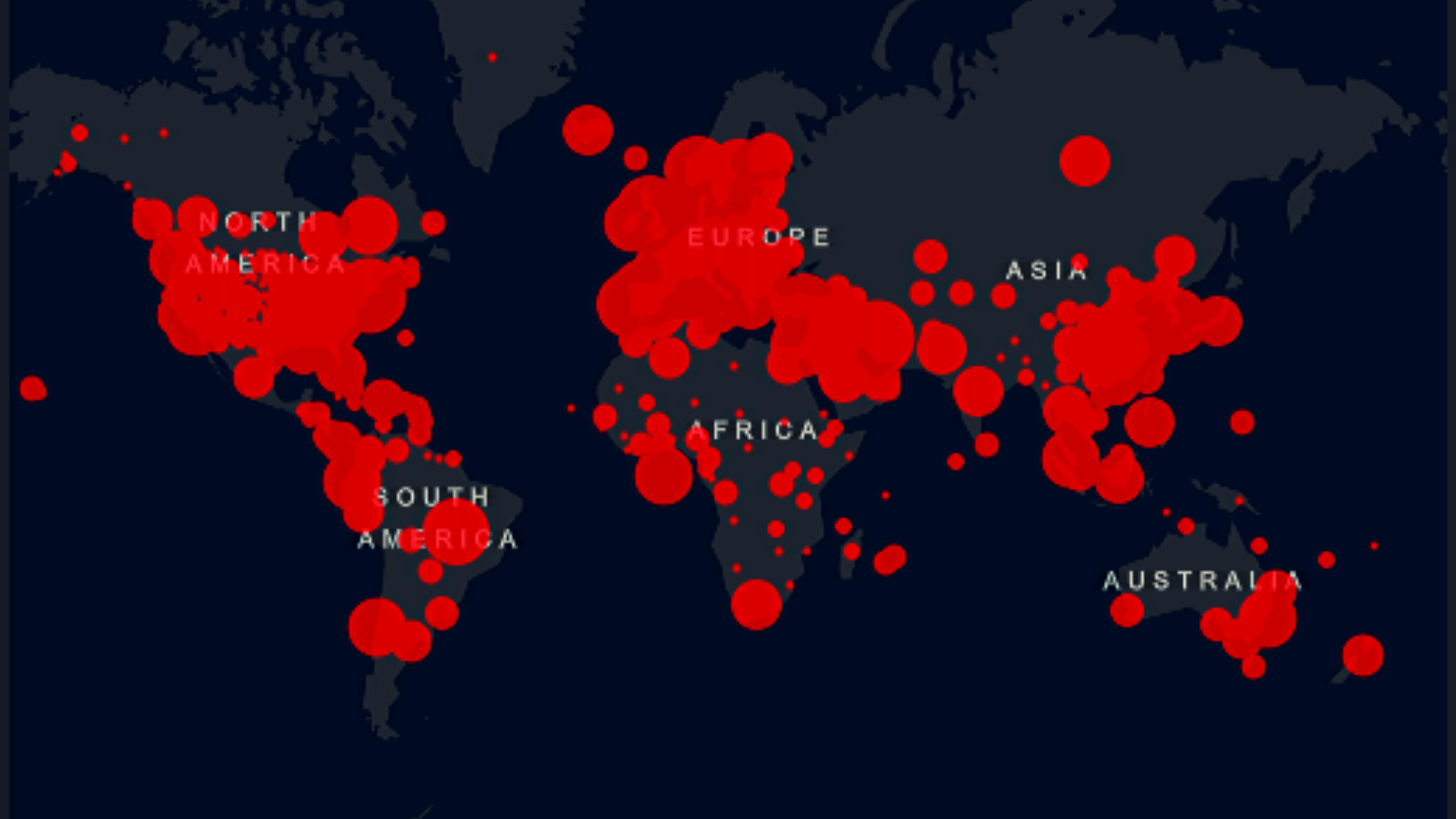 The global count of coronavirus cases has now crossed the 6,00,000-mark.