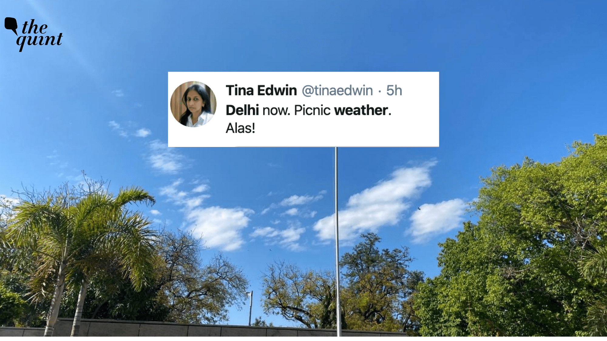 Delhi sees blue skies during coronavirus lockdown.