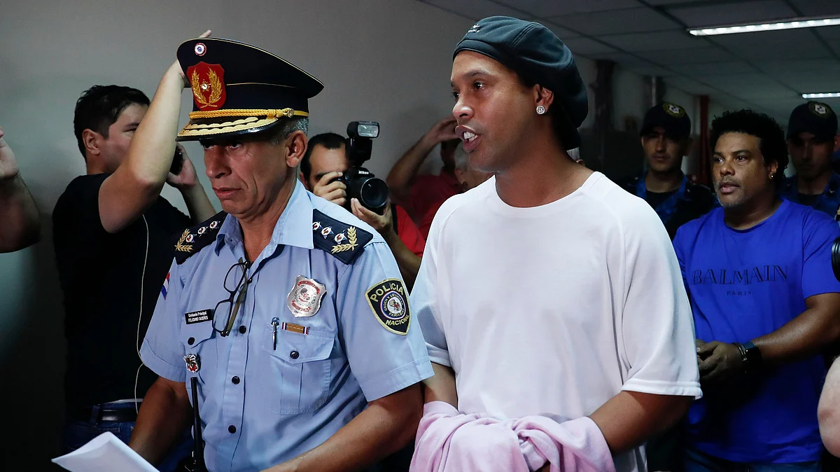 Ronaldinho and his brother Roberto were arrested for allegedly entering Paraguay with fake passports and travel documents.