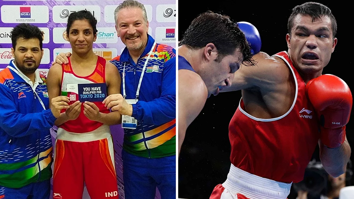 Simranjit (left) and Vikas are the only Indian boxers to win silver medals at the recently concluded Asian Olympic Qualifiers in Jordan.