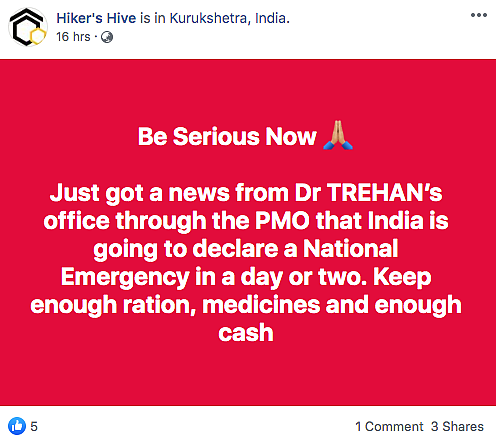 COVID-19: Did Naresh Trehan Say India Will Declare Emergency? Nope