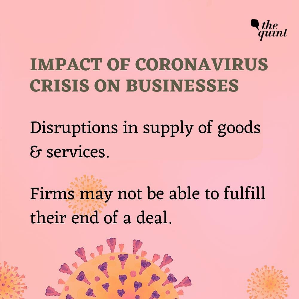 Businesses that can’t fulfill orders because of the coronavirus and lockdown have a lifeline in their contracts.