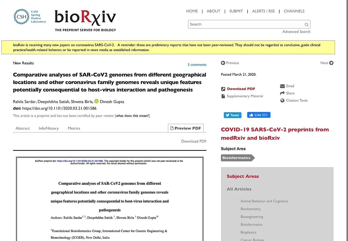 COVID-19 Strain Less Virulent in India? Experts Deny Swamy’s Claim