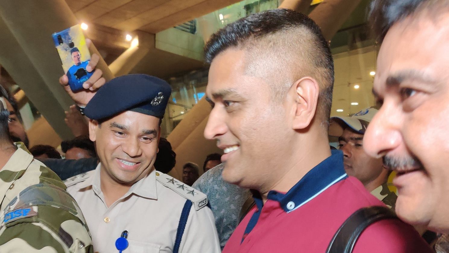 MS Dhoni has landed in Chennai for the 2020 IPL season.