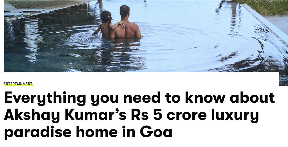 Akshay Kumar talks about his love for Goa.