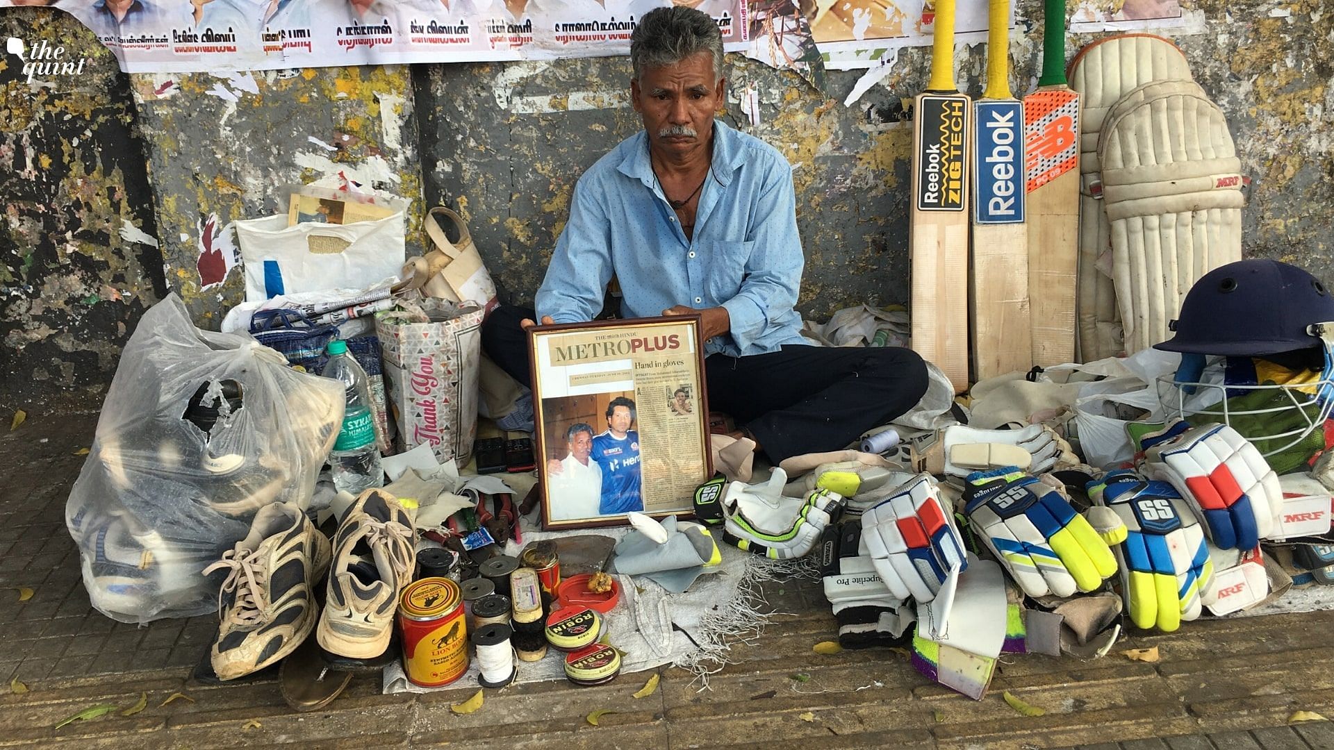 Meet the Indian cricket team's official cobbler in Chennai, Baskaran.