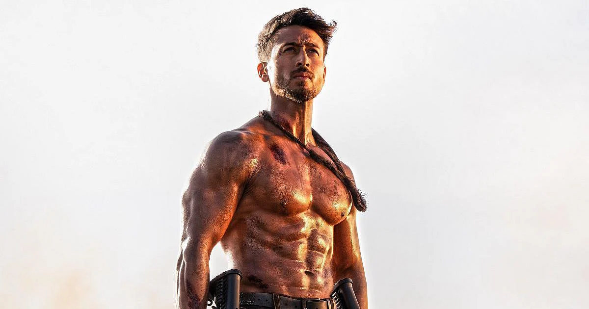 Tiger Shroff in a still from <i>Baaghi 3</i>.