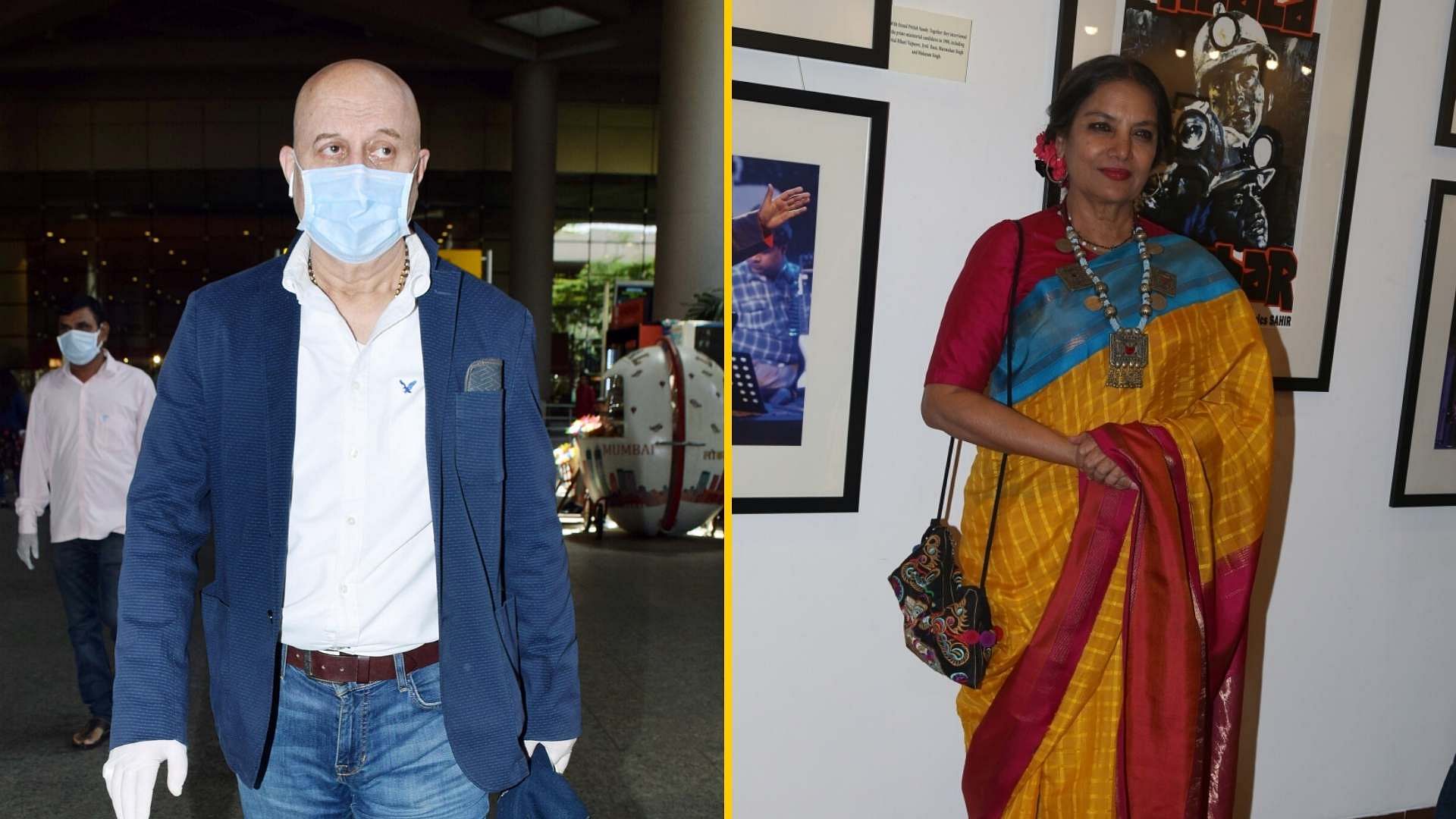 Anupam Kher and Shabana Azmi have chosen to self-quarantine amid coronavirus fears.