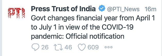 Financial Year Changed to 1 July? Finance Ministry Says It’s Fake!