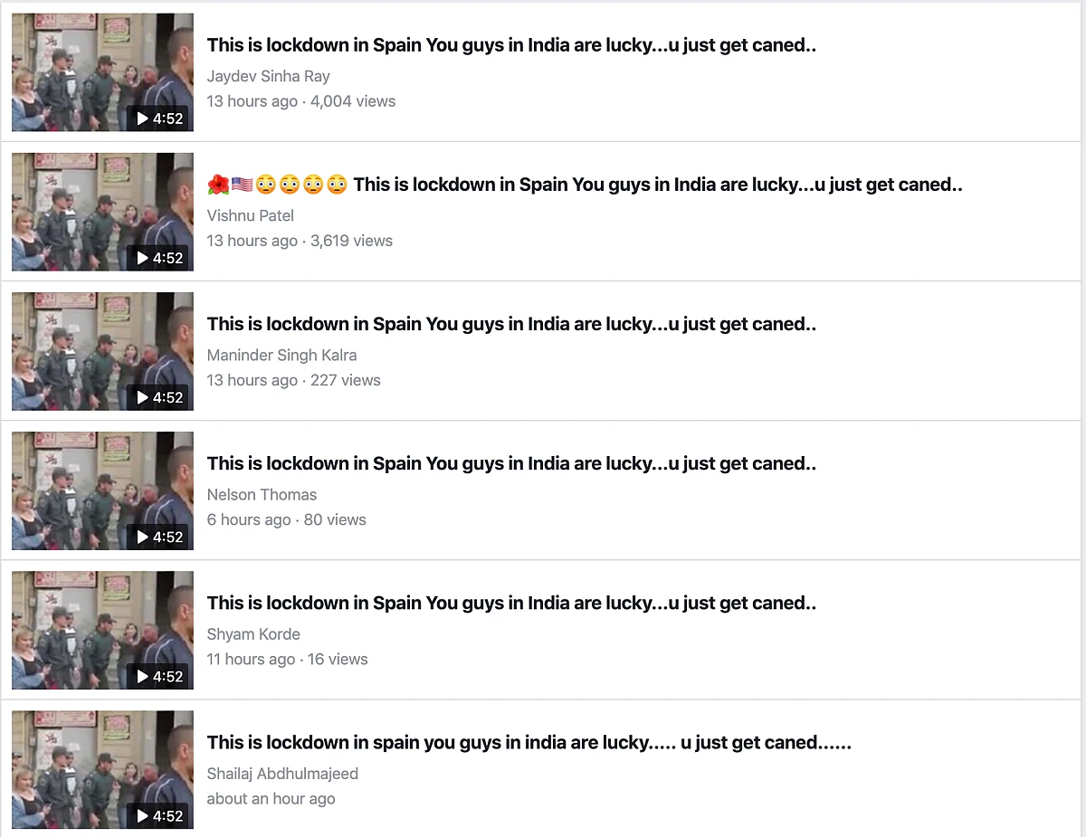 Screenshot of the Facebook post.