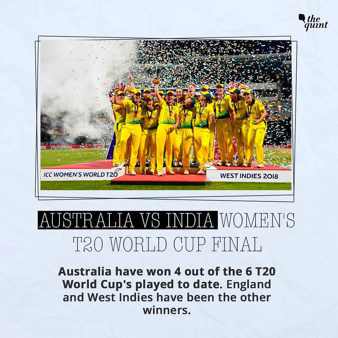 India vs Aus T20 WC Final: Head-to-Head, Venue Stats & More
