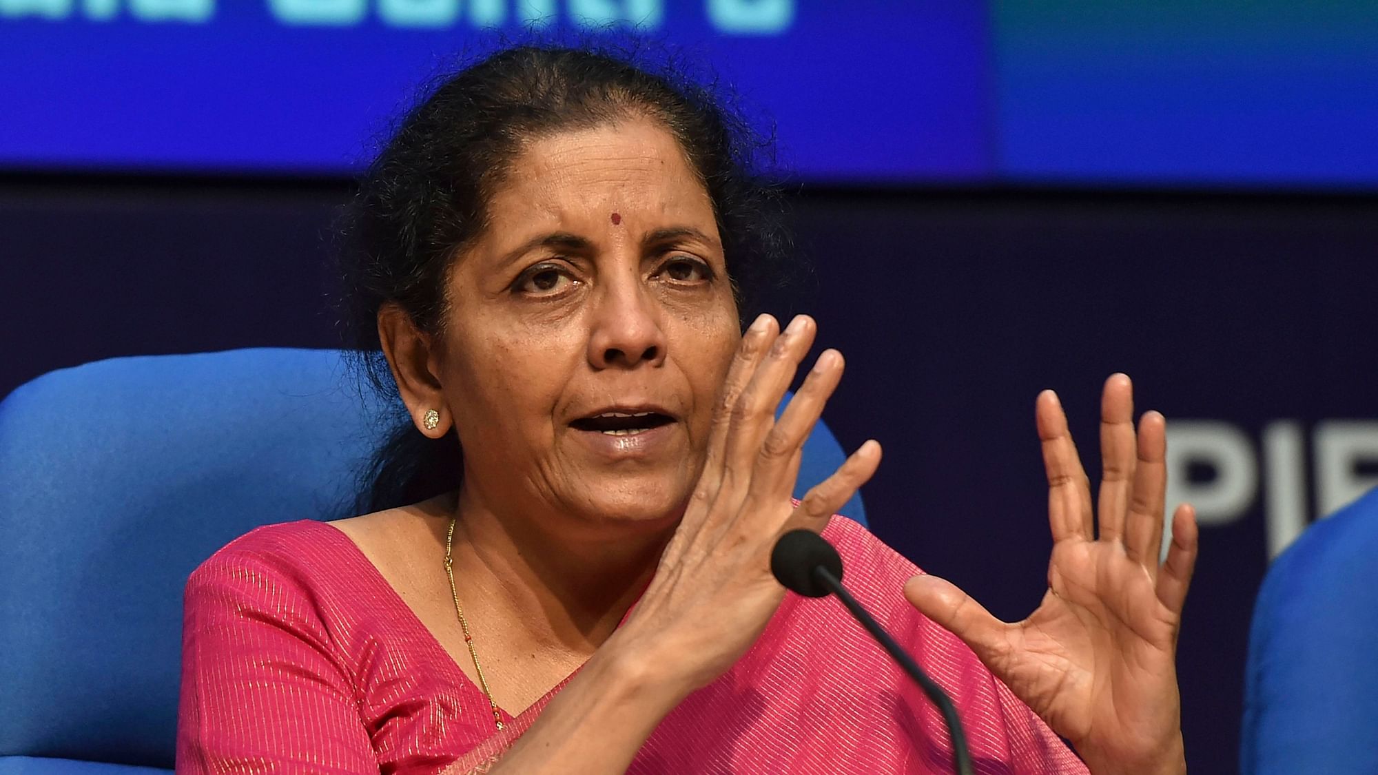 Finance Minister Nirmala Sitharaman. 