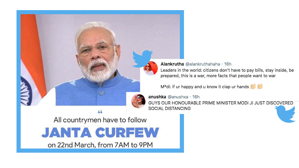 Twitter reacts to PM Narendra Modi’s address to the nation on 19 March.