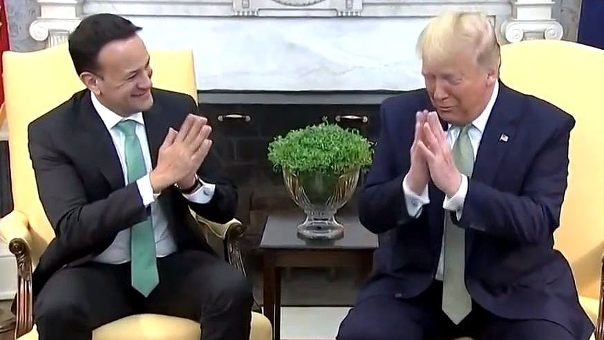 US President Donald Trump and Irish Prime Minister Leo Varadkar.