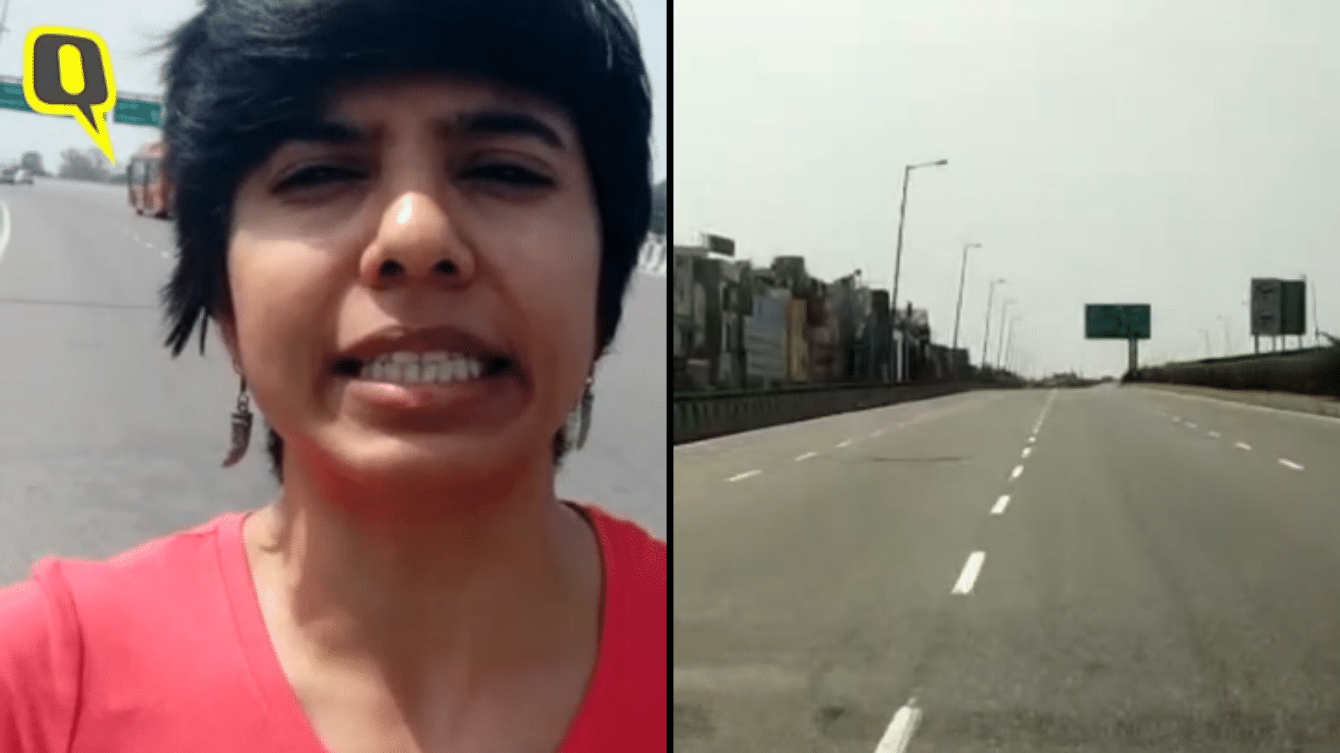 From Delhi to Gurgaon: Ride through emtpy roads on ‘Janata’ Curfew.