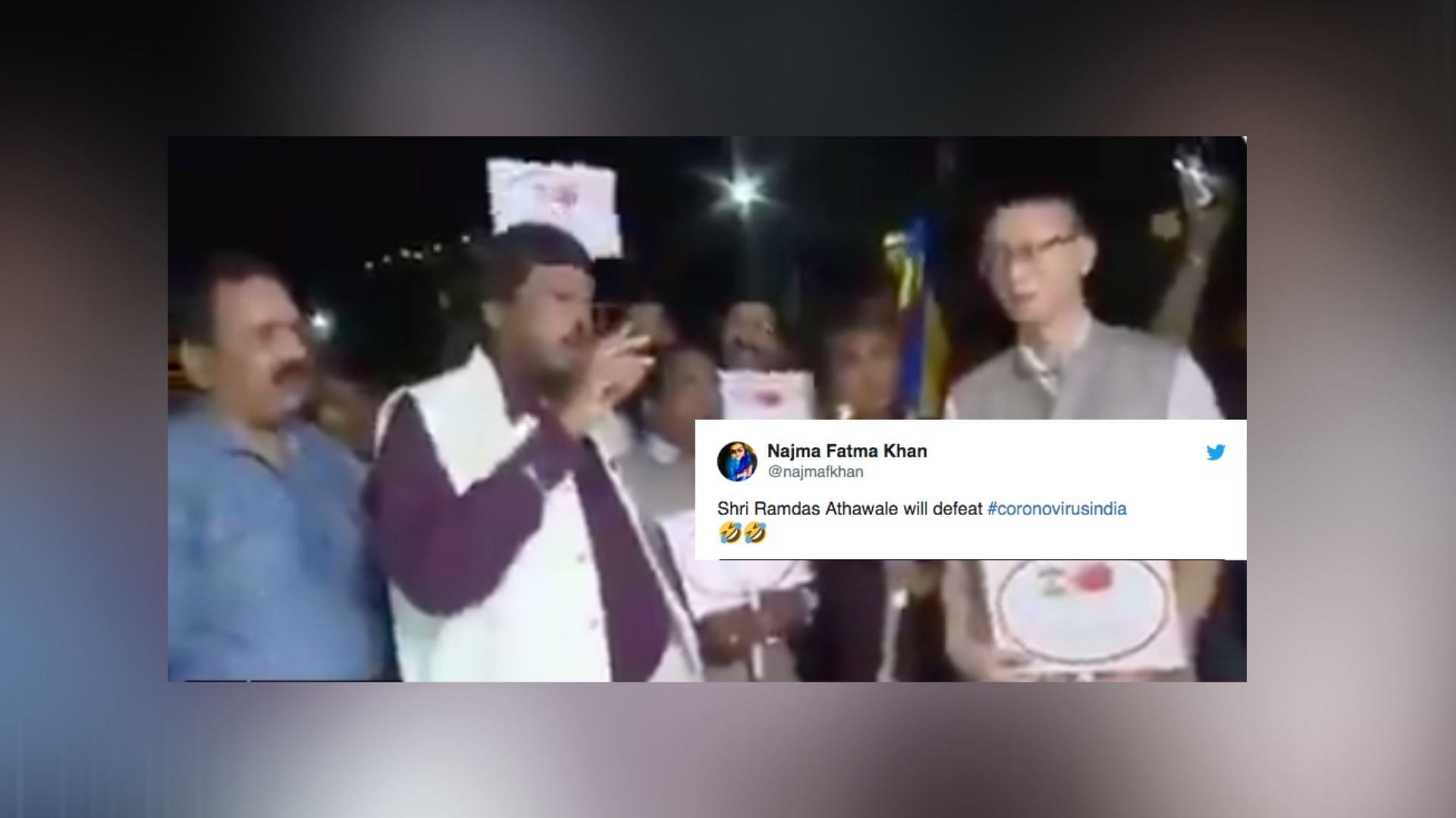 A video of BJP leader Ramadas Athawale raising ‘Go Corona!’ slogans at a Mumbai prayer meeting has gone viral.&nbsp;