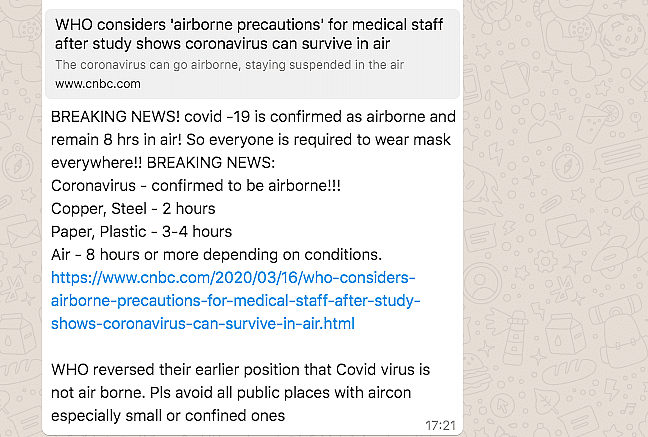 WebQoof Recap: From COVID-19 Being Airborne to Misleading Cures