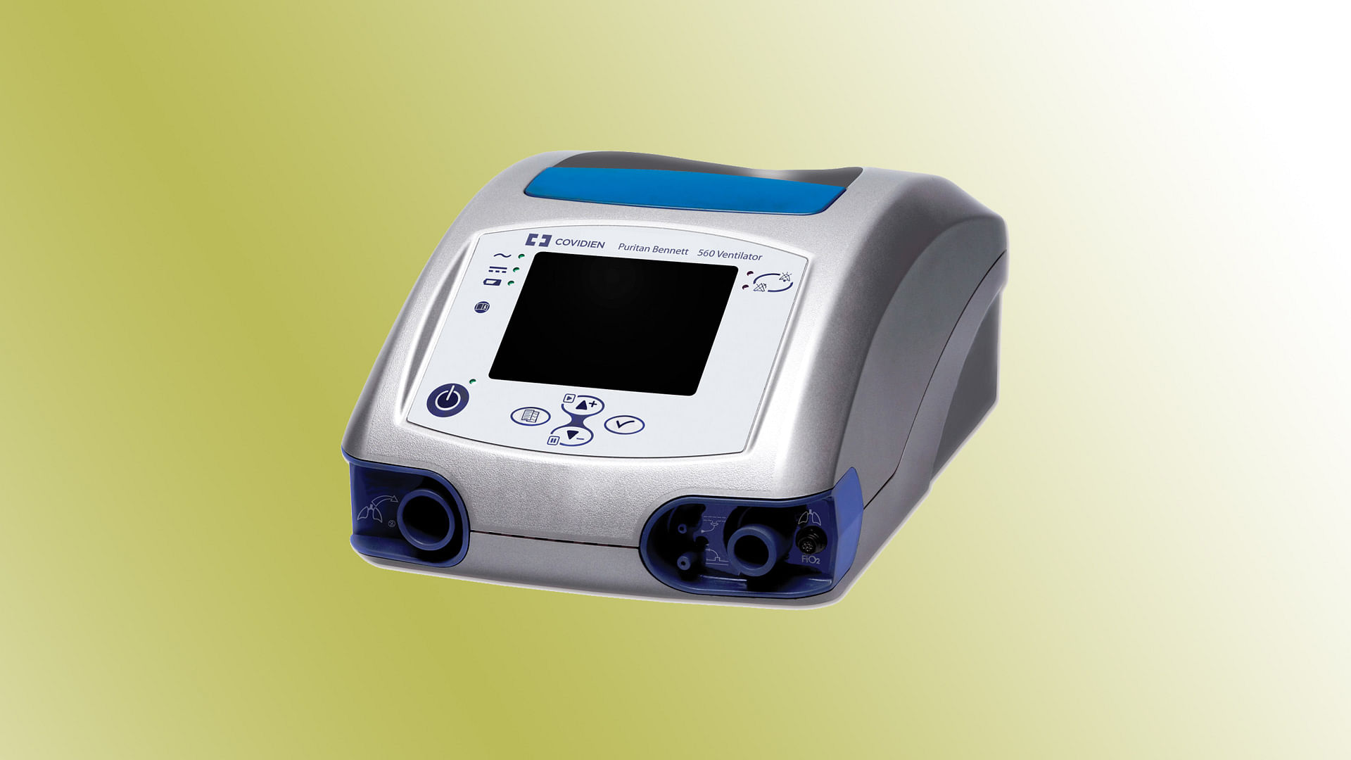 This portable ventilator has been designed by Medtronic in the US.