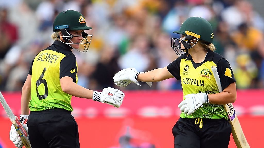 Healy and Mooney shared 115 runs in 11.5 overs for the opening wicket to give Australia a flying start.