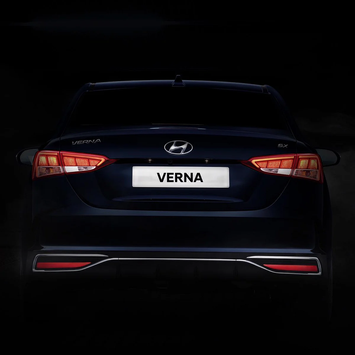 The 2020 Hyundai Verna gets a revised rear bumper and new LED tail-lamps. 