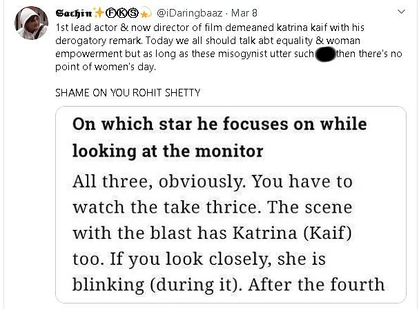 Rohit Shetty Called Out for Comment on Katrina; Actor Defends Him