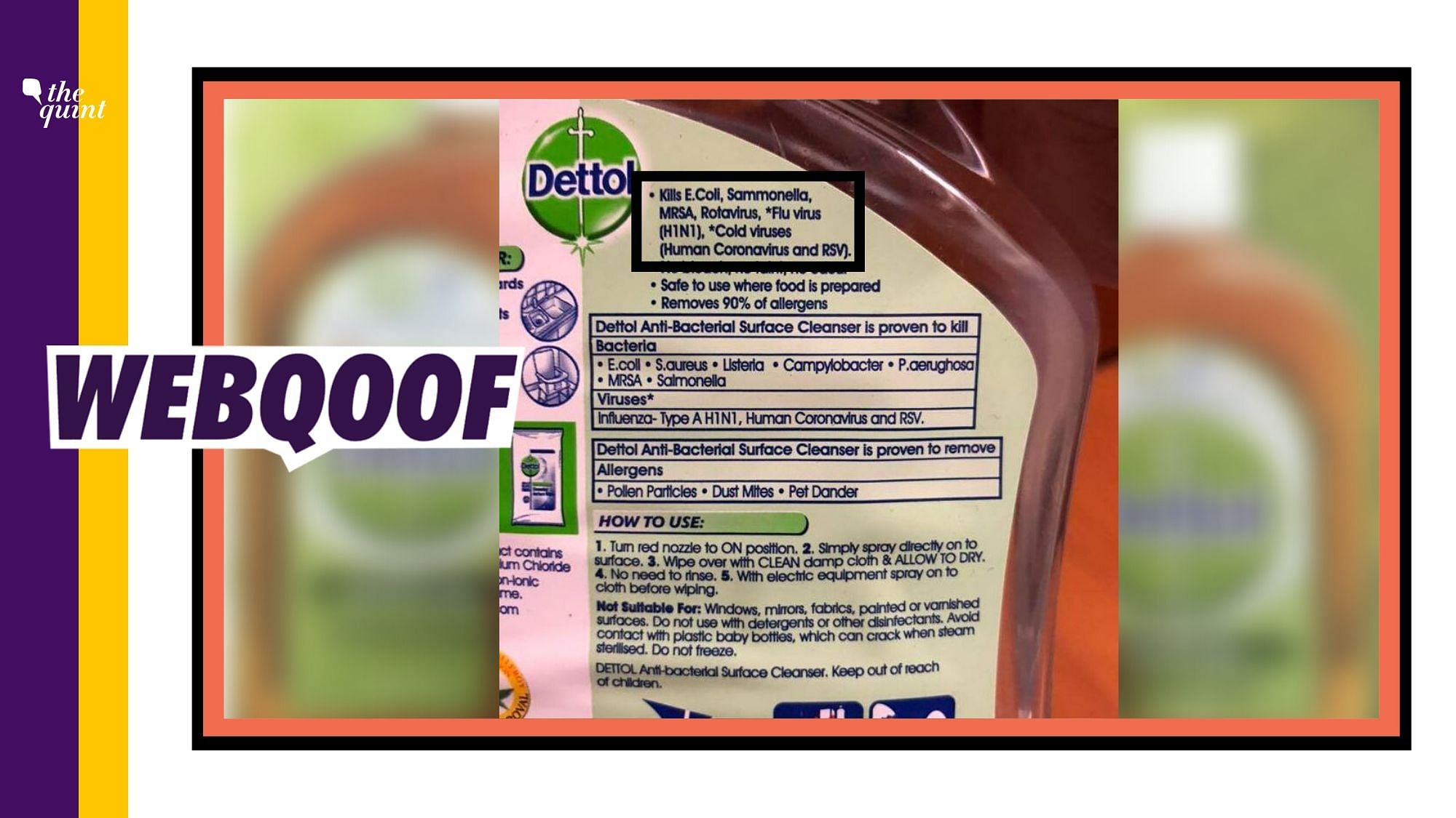 Viral images are being circulated on social media to claim that Dettol knew about the novel coronavirus even before the outbreak was officially announced.&nbsp;