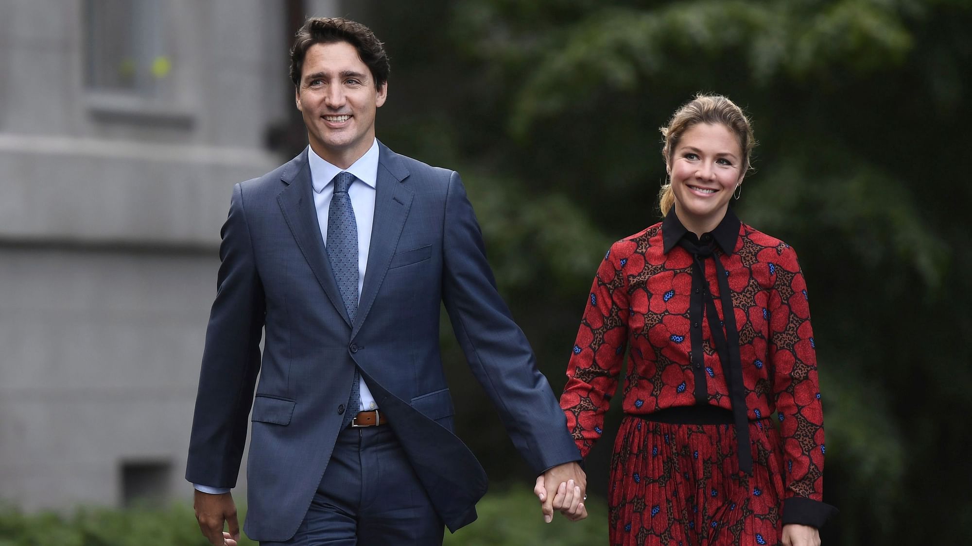 Canadian Prime Minister Justin Trudeau along with his wife Sophie Grégoire Trudeau.
