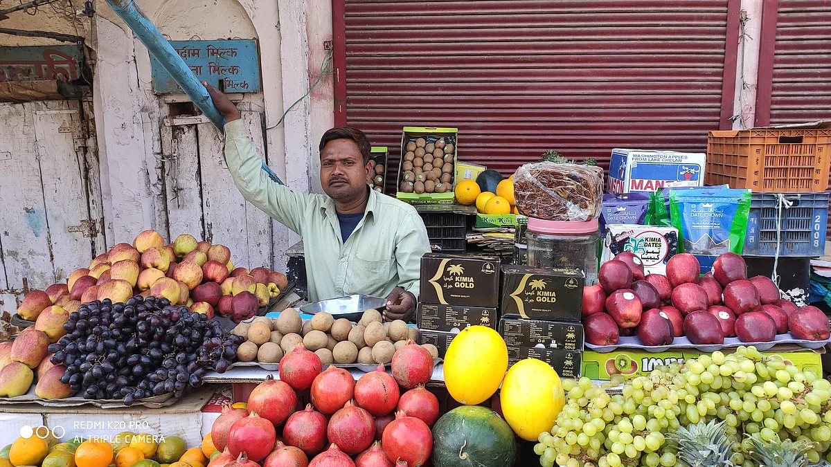 Irshad, a fruit seller in Jamalpur.