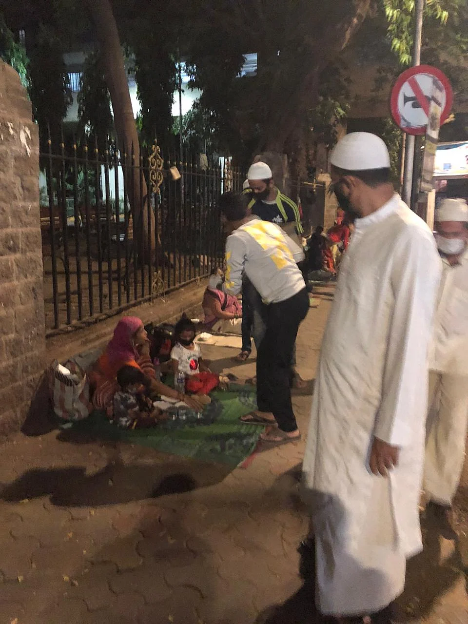 Food distribution drive.