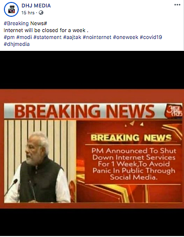 COVID-19: Fake Bulletin Used to Claim PM Ordered Internet Shutdown