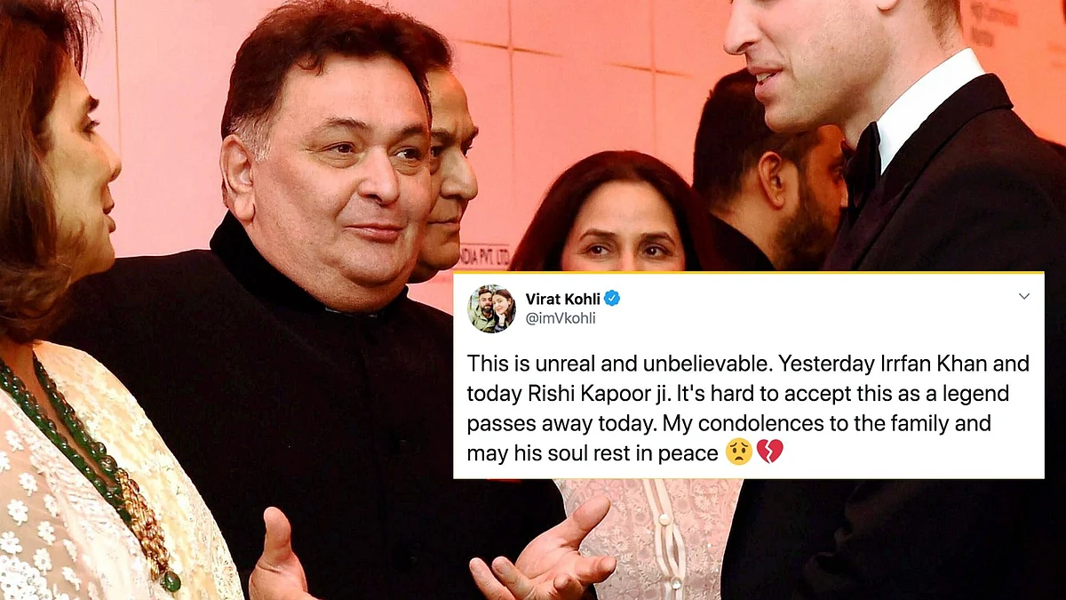 Virat Kohli, Anil Kumble, Sania Mirza condole the passing of Bollywood legend Rishi Kapoor.